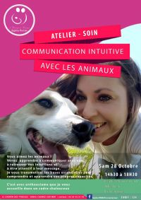 ATELIER - SOIN : communication intuitive avec les animaux.. Le samedi 28 octobre 2017 à CAGNES SUR MER. Alpes-Maritimes.  14H40
